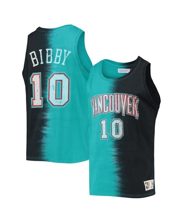 【送料無料】 ミッチェル&ネス メンズ タンクトップ トップス Men's Mike Bibby Turquoise Black Vancouver Grizzlies Hardwood Classics Tie-Dye Name and Number Tank Top Turquoise Black