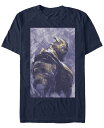 【送料無料】 フィフスサン メンズ Tシャツ トップス Marvel Men's Avengers Infinity War Painted Thanos Side Profile Short Sleeve T-Shirt Navy