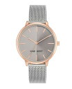 【送料無料】 ナインウェスト レディース 腕時計 アクセサリー Women's Two-Tone Mesh Bracelet Watch 40mm Two-To...