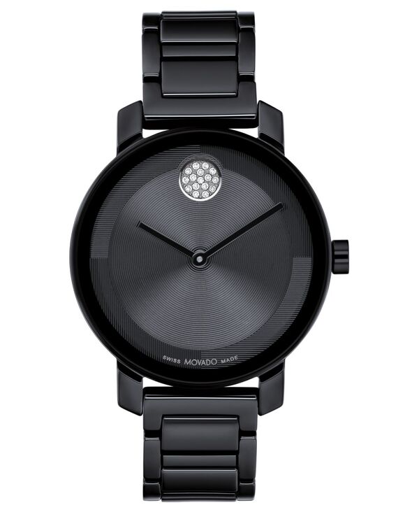 モバド 【送料無料】 モバド レディース 腕時計 アクセサリー Women's Swiss Bold Evolution 2.0 Black Ceramic Bracelet Watch 34mm Black