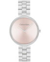 【送料無料】 カルバンクライン レディース 腕時計 アクセサリー Women 039 s Gleam Silver-Tone Stainless Steel Bracelet Watch 32mm Silver