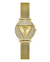 yz QX fB[X rv ANZT[ Women's Analog Gold-Tone Stainless Steel Mesh Watch 30mm Gold-Tone