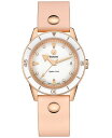 yz h fB[X rv ANZT[ Women's Swiss Automatic Captain Cook Diamond (1/20 ct. t.w.) Pink Leather Wrap Strap Watch 37mm No Color