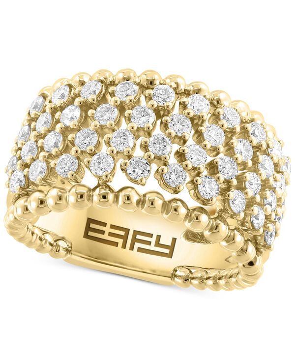 yz GtB[ fB[X O ANZT[ EFFY&reg; Diamond Wide Cluster Statement Ring (1-5/8 ct. t.w.) in 14k Gold 14K Gold