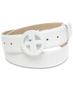  ジャーニ ベルニーニ レディース ベルト アクセサリー Women's Monochromatic Croc-Embossed Belt White