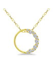【送料無料】 ジャーニ ベルニーニ レディース ネックレス・チョーカー・ペンダントトップ アクセサリー Cubic Zirconia Circle Pendan...