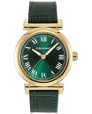 yz tFK fB[X rv ANZT[ Salvatore Women's Swiss Green Leather Strap Watch 36mm Gold