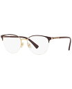 【送料無料】 ヴェルサーチ レディース サングラス・アイウェア アクセサリー VE1247 Women's Phantos Eyeglasses Brown