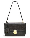 yz h[ h fB[X V_[obO obO Hanley Close Faux Croc Leather Small Flapover Shoulder Bag Thunder
