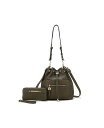 yz MKFRNV fB[X z ANZT[ Larissa Women's Bucket Bag with Wallet by Mia K Olive green