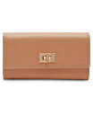 yz ANC fB[X z ANZT[ Mini Flap with Enamel Turn Lock Wallet Beige