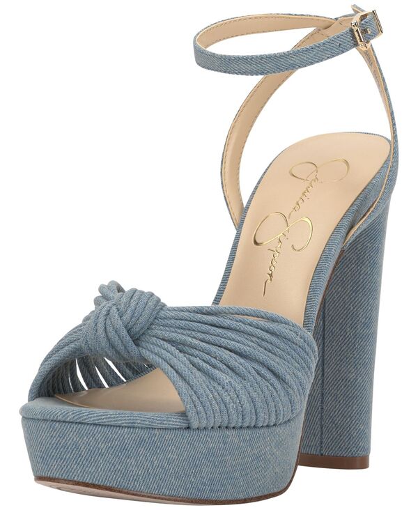 【送料無料】 ジェシカシンプソン レディース サンダル シューズ Women 039 s Immie Platform Dress Sandals Medium Blue Denim