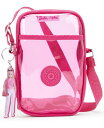 【送料無料】 キプリング レディース ショルダーバッグ バッグ Tally Barbie Clear Crossbody Power Pink Transparent