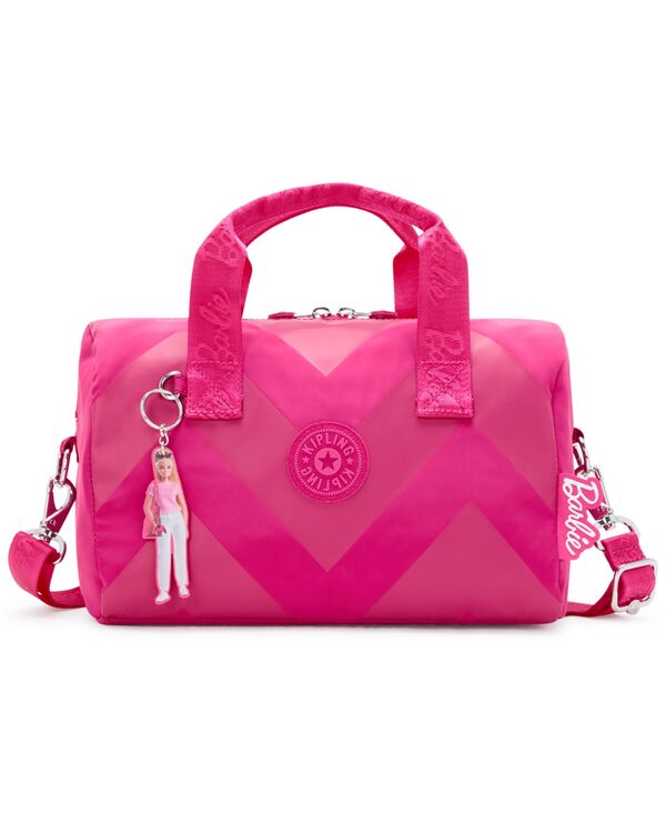 バービー 【送料無料】 キプリング レディース ショルダーバッグ バッグ Bina Medium Barbie Shoulder Bag Power Pink