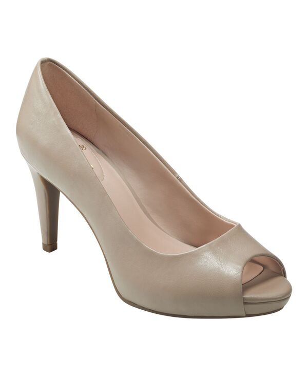 【送料無料】 バンドリーノ レディース ワンピース トップス Women's Rainaa Peep Toe Platform Stiletto Dress Pumps Beige