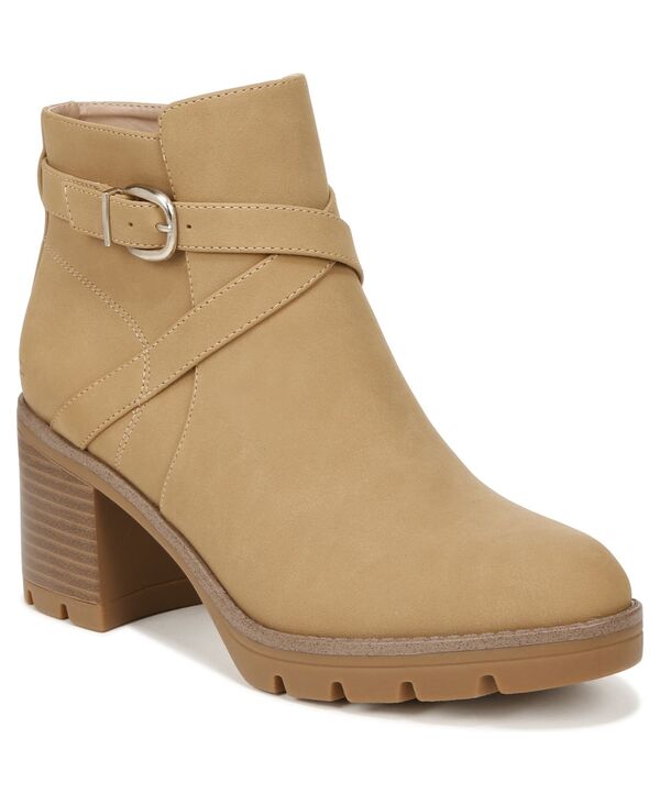  ナチュライザー レディース ブーツ・レインブーツ シューズ Madalynn-Buckle Booties Camel Brown Faux Nubuck