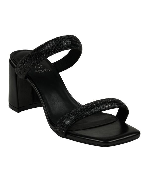 【送料無料】 ジーシーシューズ レディース サンダル シューズ Women's Luella Embellished Double Band Heeled Sandals Black