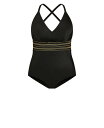 【送料無料】 シティーシック レディース 上下セット 水着 Plus Size Lucia 1 Piece Black