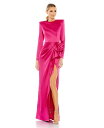 【送料無料】 マックダガル レディース ワンピース トップス Women's Ieena Long Sleeve Structured Bow Draped G...