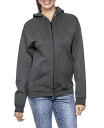 【送料無料】 ギャラクシーバイハルビック レディース パーカー スウェット フーディー アウター Women 039 s Fleece-Lined Loose-Fit Full-Zip Sweater Hoodie Charcoal