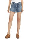 【送料無料】 シルバー ジーンズ レディース ハーフパンツ ショーツ ボトムス Women 039 s Elyse Comfort-Fit Denim Shorts Indigo