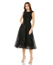 【送料無料】 マックダガル レディース ワンピース トップス Women's Sequined Cap Sleeve Fit And Flare Dress B...