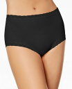 【送料無料】 ナトリ レディース パンツ アンダーウェア Bliss Lace-Trim High Rise Cotton Brief 755058 Black