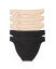 ̵ 󥴥å᡼ ǥ ѥ  Women's Cabana Cotton Hip Bikini 5 Pack Underwear Black Champagne