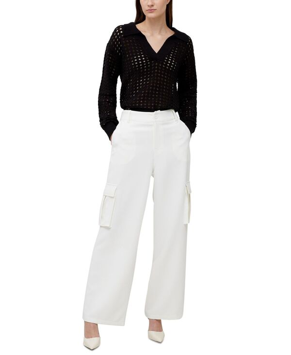 【送料無料】 フレンチコネクション レディース カジュアルパンツ ボトムス Women 039 s Combat Wide-Leg Side-Pocket Trousers Summer White