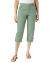 【送料無料】 グロリアバンデービルト レディース カジュアルパンツ ボトムス Women's Adjustable-Hem Cargo Capri Pants Garden Sage Green