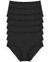 【送料無料】 ナトリ レディース パンツ アンダーウェア Bliss Full Brief 6-Pack 755058P6 Black / Black / Bl...