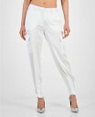 【送料無料】 ゲス レディース カジュアルパンツ ボトムス Women 039 s Marzia Buckle-Hem Cargo Jogger Pants Pure White