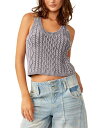 フリーピープル 【送料無料】 フリーピープル レディース ニット・セーター アウター Women's High Tide Cable-Knit Tank Top Chambray Sky