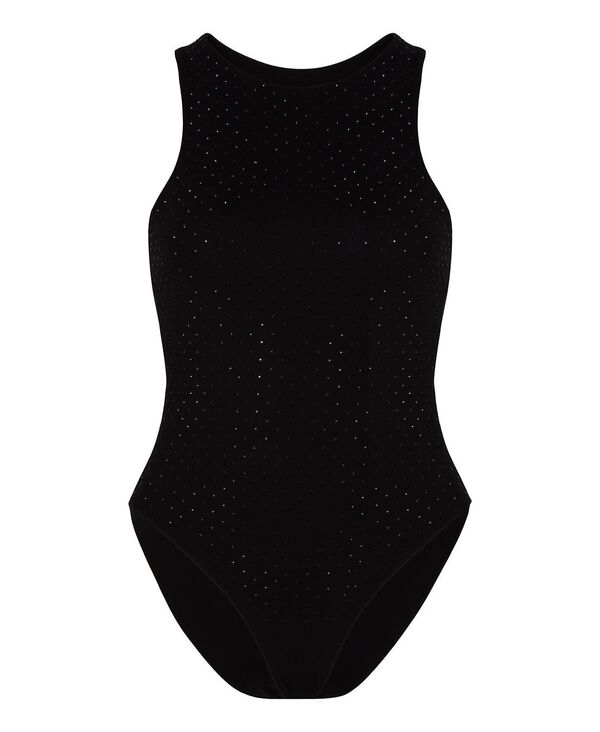 【送料無料】 ノクチューン レディース シャツ トップス Women's Sparkling Bodysuit Black