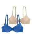 楽天ReVida 楽天市場店【送料無料】 ドリーナ レディース ブラジャー アンダーウェア Women's Michelle 2 Pc. Light Padded Demi Bra D17195MI033-2X0229 Nude Blue