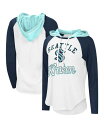 yz X^[^[ fB[X p[J[EXEFbg t[fB[ AE^[ Women's White Deep Sea Blue Seattle Kraken MVP Raglan Hoodie T-shirt White Deep Sea Blue