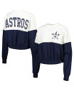 yz 47uh fB[X p[J[EXEFbg AE^[ Women's White Navy Houston Astros Take Two Bonita Pullover Sweatshirt White Navy