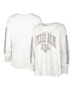 【送料無料】 47ブランド レディース Tシャツ トップス Women 039 s White Texas A M Aggies Statement SOA 3-Hit Long Sleeve T-shirt White