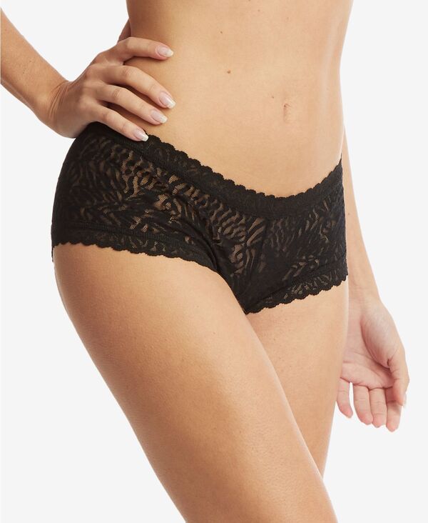 楽天ReVida 楽天市場店【送料無料】 ハンキーパンキー レディース パンツ アンダーウェア Women's Animal Instincts Lace Boyshort Underwear AM1201 Black