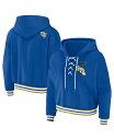 yz EFA oC G Ah[Y fB[X p[J[EXEFbg t[fB[ AE^[ Women's Blue St. Louis Blues Lace-Up Pullover Hoodie Blue