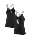 【送料無料】 ファナティクス レディース タンクトップ トップス Women's Black Chicago White Sox Barrel It Up Cross Back V-Neck Tank Top Black