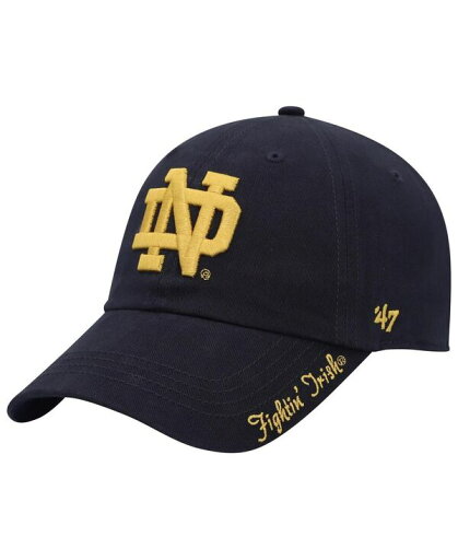 【送料無料】 47ブランド レディース 帽子 アクセサリー Women's Navy Notre Dame Fighting Irish Miata Clean Up Logo Adjustable Hat Navy 【送料無料】 47ブランド レディース 帽子 アクセサリー Women's Navy Notre Dame Fighting Irish Miata Clean Up Logo Adjustable Hat Navy