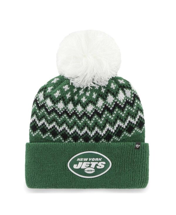 ̵ 47֥ ǥ ˹ ꡼ Women's Green New York Jets Elsa Cuffed ...