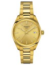 yz eB\bg Y rv ANZT[ Unisex Swiss PR 100 Gold PVD Bracelet Watch 34mm No Color