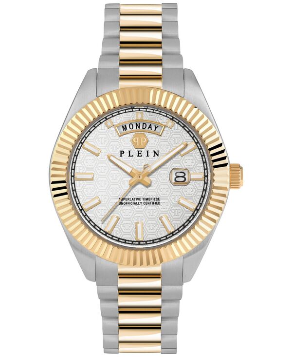 ̵ եåץץ쥤  ӻ ꡼ Men's Date Superlative Stainless Two-Tone Steel Bracelet Watch 42mm Two Tone