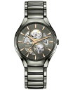 yz h Y rv ANZT[ Unisex Swiss Automatic True Gray Plasma Titanium Bracelet Watch 40mm No Color