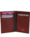 【送料無料】 ボスカ メンズ 財布 アクセサリー Men's Genuine Leather 8 Pocket Credit Card Case Dark br...