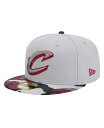 【送料無料】 ニューエラ メンズ 帽子 アクセサリー Men's Gray Cleveland Cavaliers Active Color Camo Viso...
