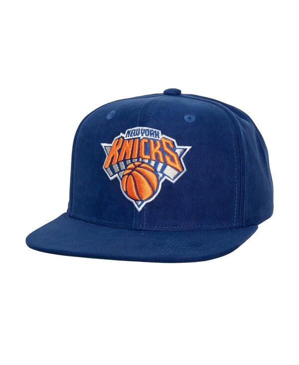 ミッチェル＆ネス 【送料無料】 ミッチェル&ネス メンズ 帽子 アクセサリー Men's Blue New York Knicks Sweet Suede Snapback Hat Blue