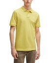 ヒューゴ・ボス ポロシャツ メンズ 【送料無料】 ヒューゴボス メンズ ポロシャツ トップス Men's Logo Patch Slim-Fit Polo Shirt Bright Yellow